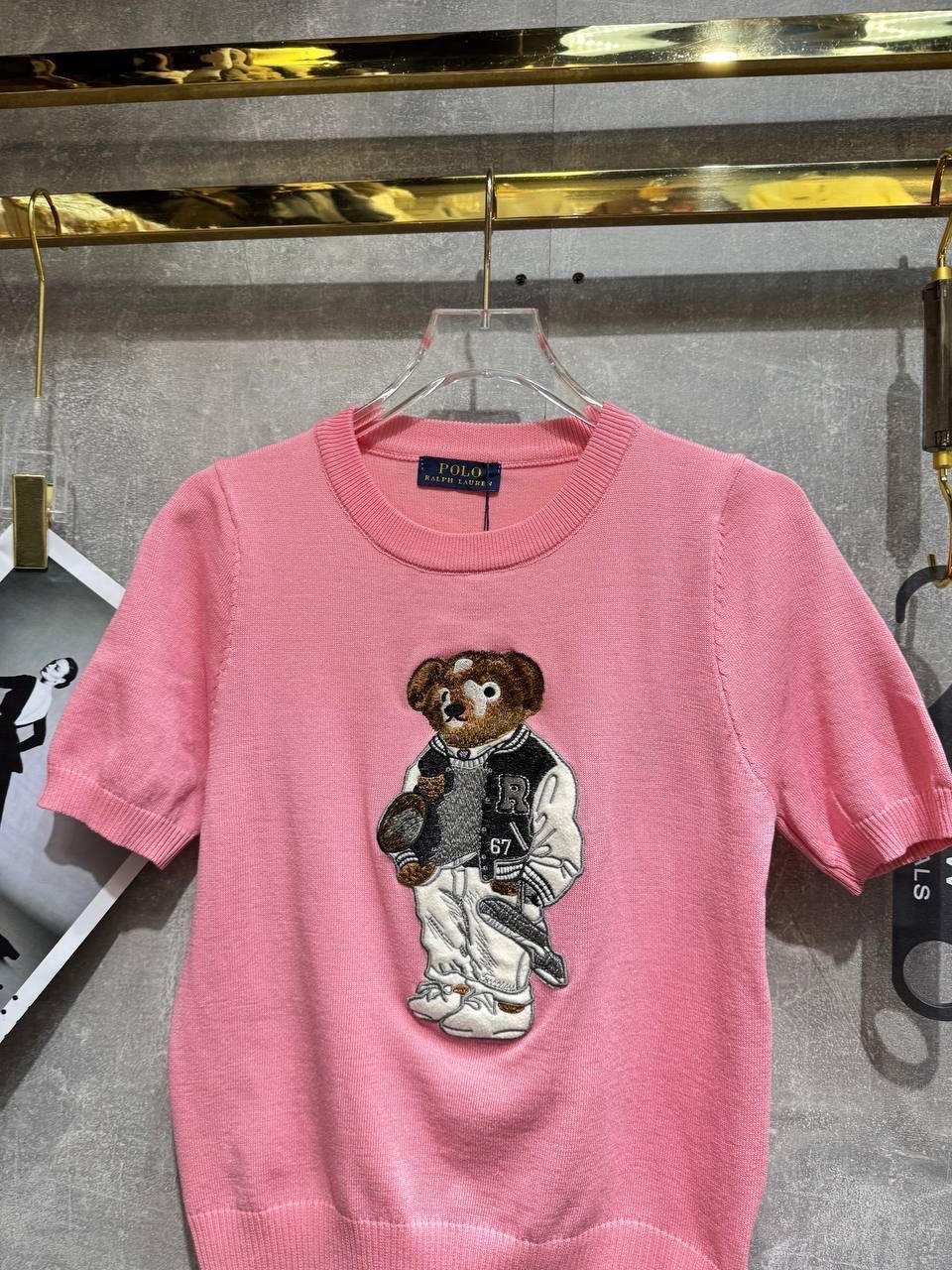 ральф лорен одежда с мишкой,футболки ральф лорен с медведем,кашемировый свитер медведь ralph lauren,футболка с вышивкой,джемпер с мишкой