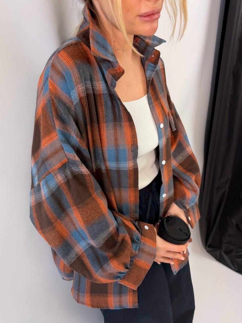 рубашка в клетку женская оверсайз,рубашка в клетку,женская рубашка в клетку,рубашка в клетку оверсайз,рубашка в клетку оверсайз летняя cotton land