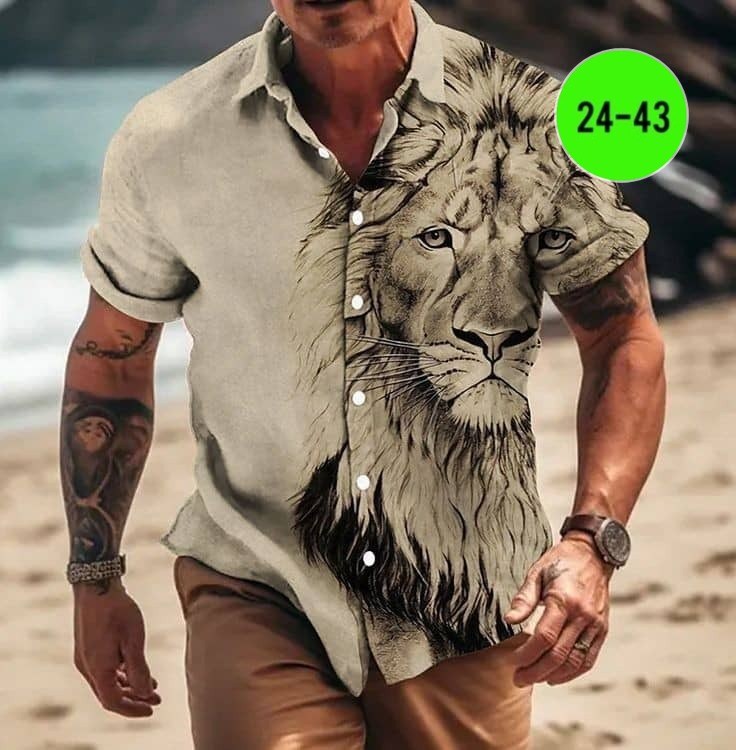 пляжная рубашка мужская,мужская рубашка с принтом,рубашка мужская с короткими рукавами,мужская рубашка,летние рубашки