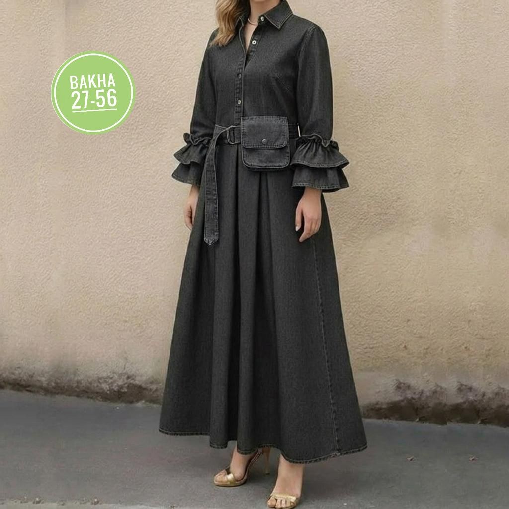 женское джинсовое платье,платье из джинсовой ткани,джинсовая платье,платье рубашка джинсовое длинное офисное макси в пол aisha collection,платья