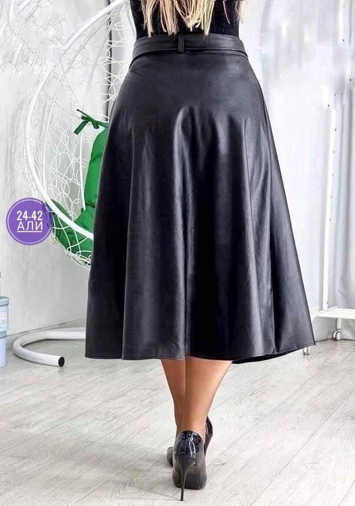 юбка эко-кожа,юбка кожаная,юбка латекс клеш,юбка ткань эко-кожа,юбка из экокожи арт. 9228437