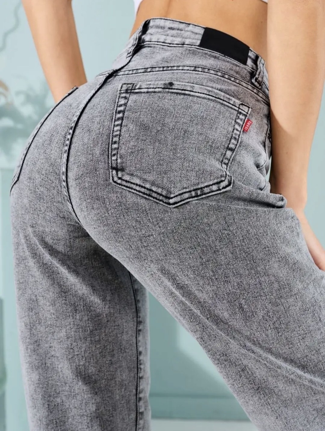 джинсы бананы высокая посадка серые мом feimailis,джинсы мом,джинсы бананы высокая посадка серые мом,серые прямые джинсы женские,женские джинсы