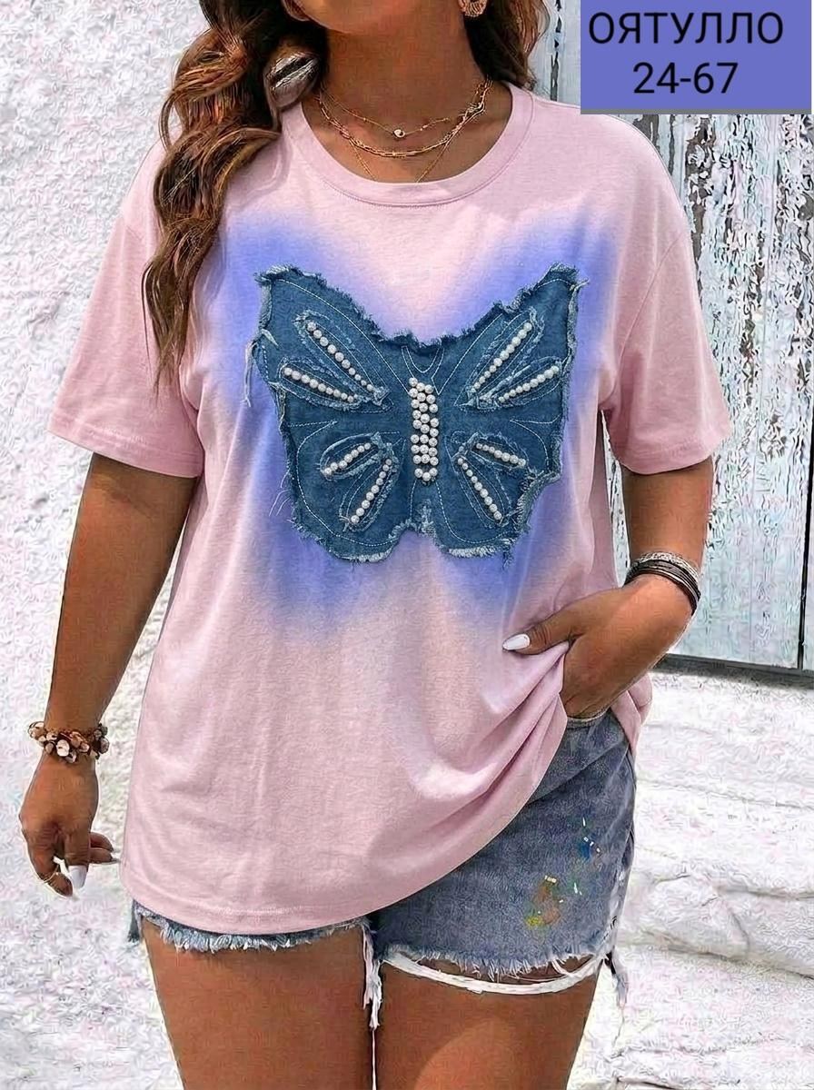 женская футболка,футболки женские больших размеров,летние футболки,футболки и топы,футболка женская летняя больших размеров