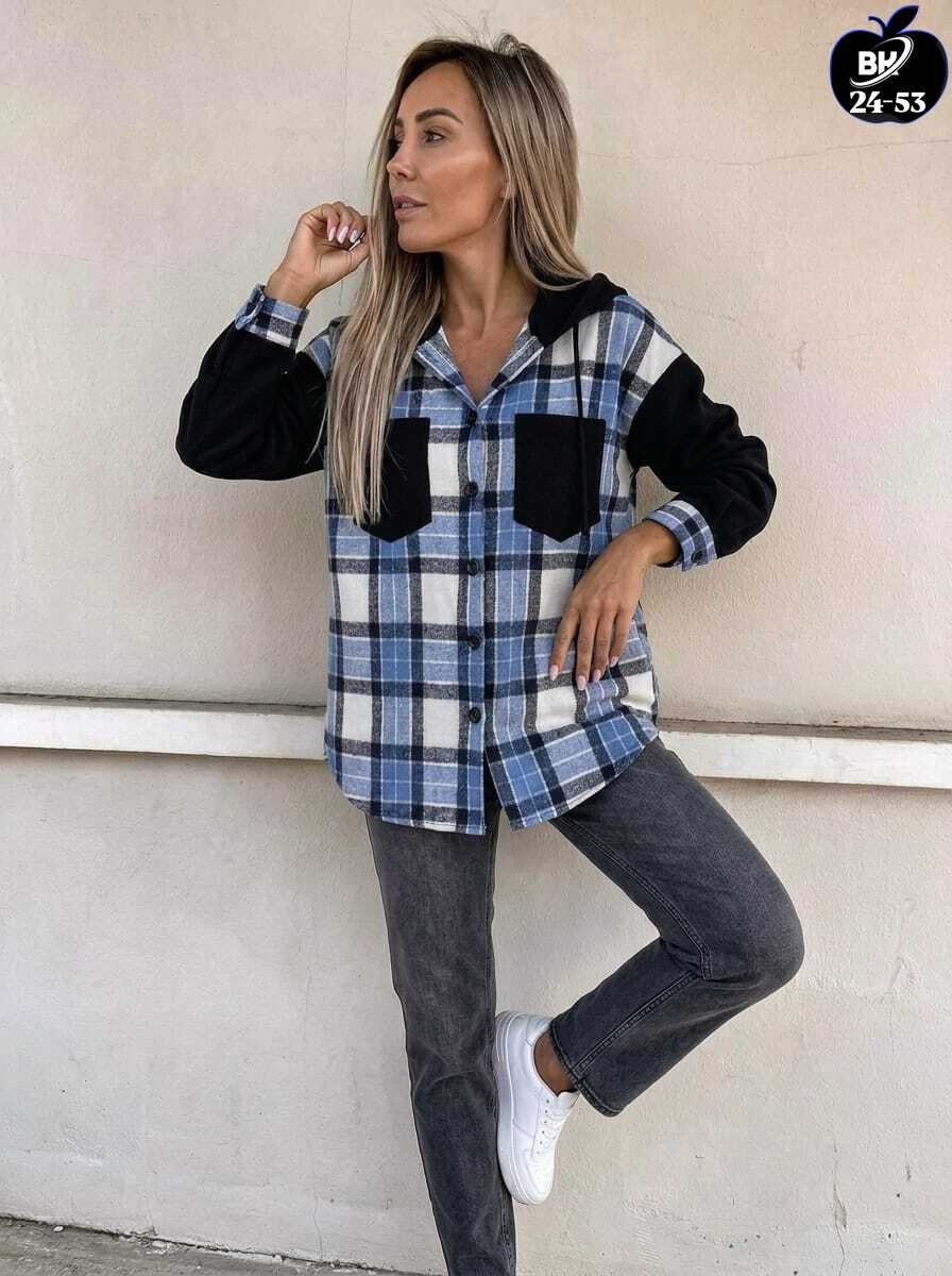 женская рубашка,рубашка в клетку женская,теплая рубашка,рубашка с капюшоном,рубашка в клетку с капюшоном