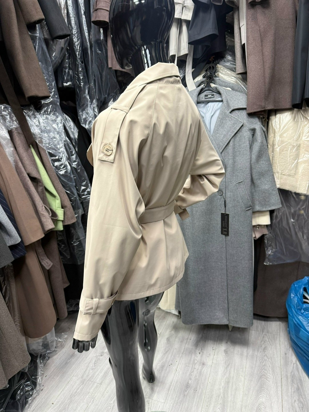 плащ тренч женский,женский тренч,тренч короткий,тренч золла,бежевый тренч