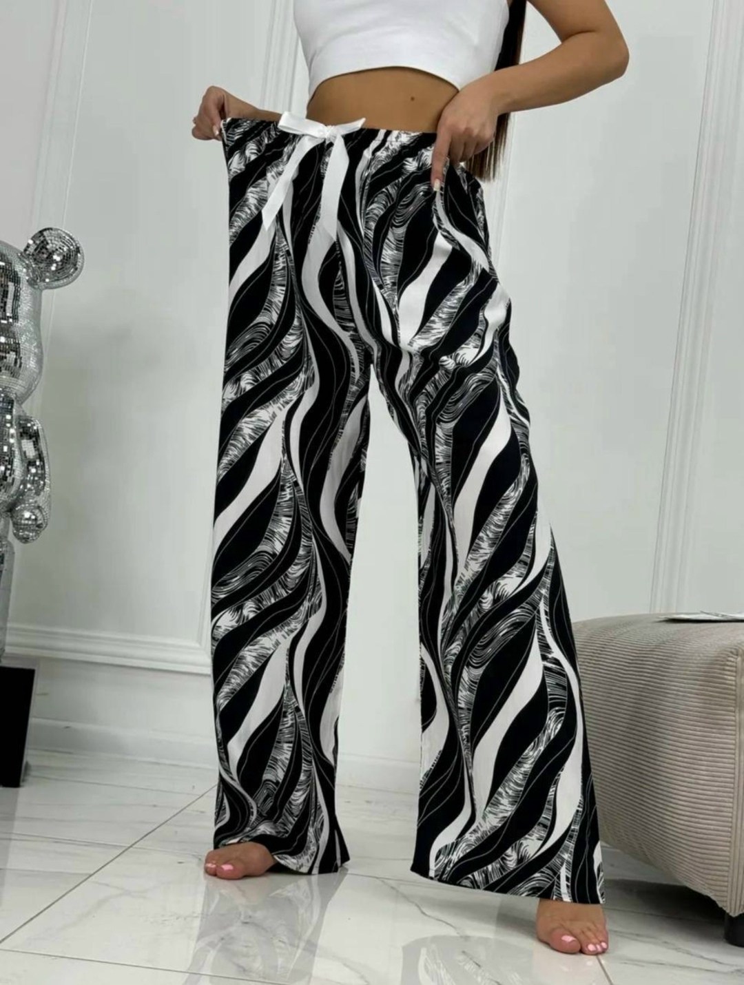 штаны домашние широкие,брюки домашние женские,брюки палаццо зебра,брюки палаццо широкие зебра jnestyle,летние брюки широкие палаццо