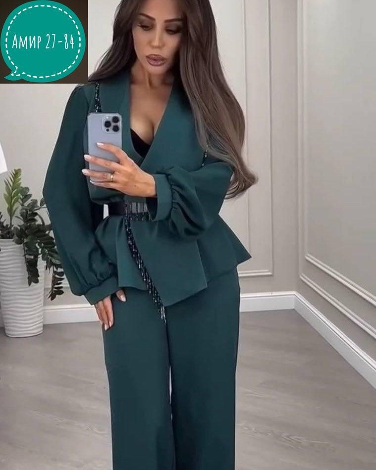 брючный костюм,женский брючный костюм,атласный брючный костюм женский,костюм женский стильный (костюмка армани),костюм брючный тройка женский черный