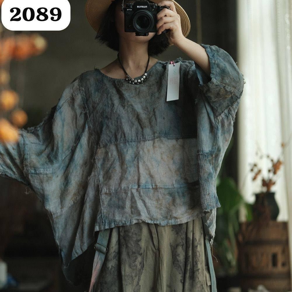 johnature женские винтажные футболки с,женская винтажная льняная свободная футболка с,johnature женские винтажные рубашки с рукавами,повседневная рубашка,в стиле бохо