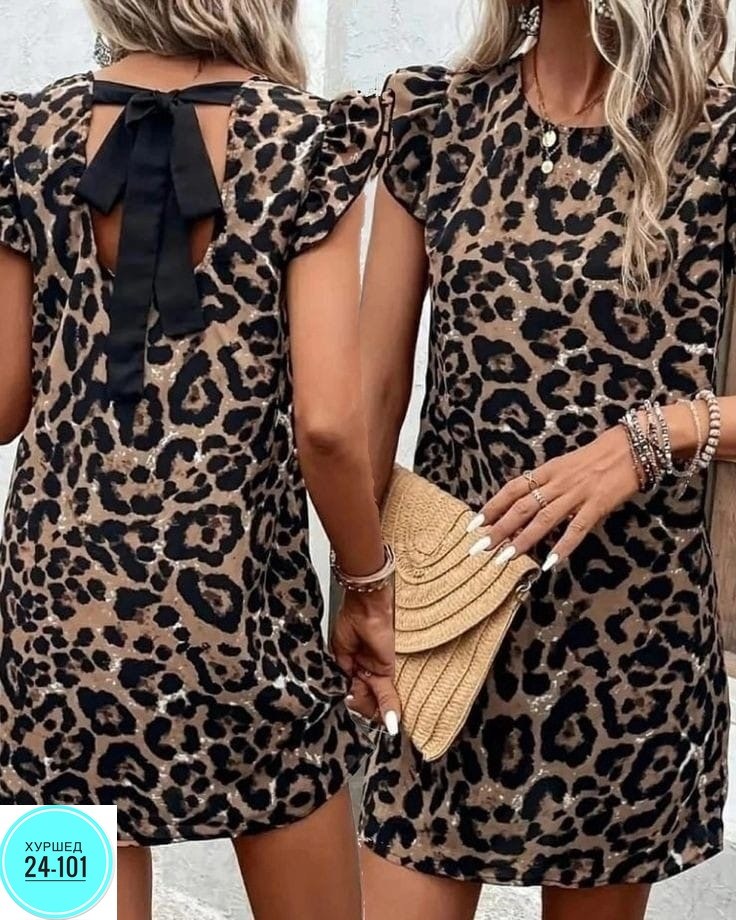 платье с леопардовым принтом,платье леопардовый принт,платье женское леопард,платье летнее,женские летние платья