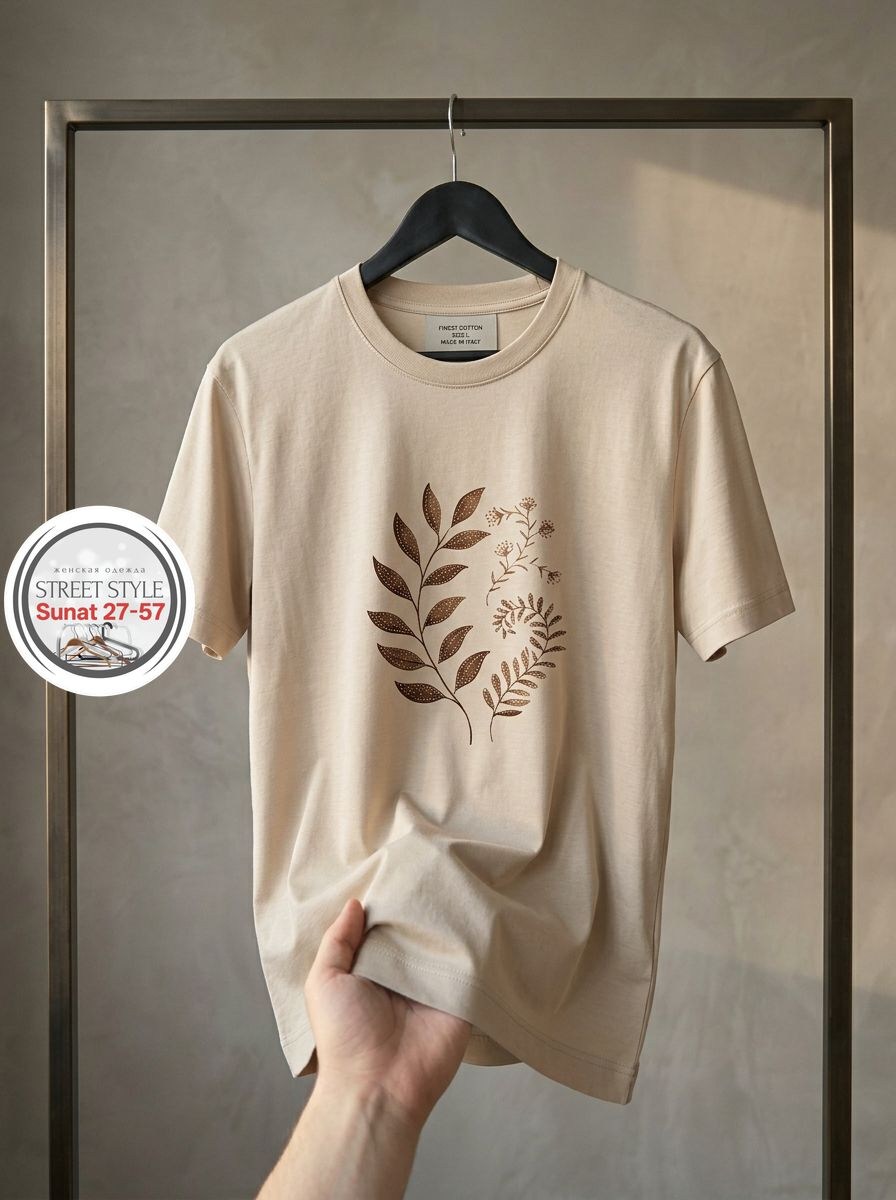 футболки женская,дизайн футболки,футболки женские с принтом,бежевая футболка,футболка стиль