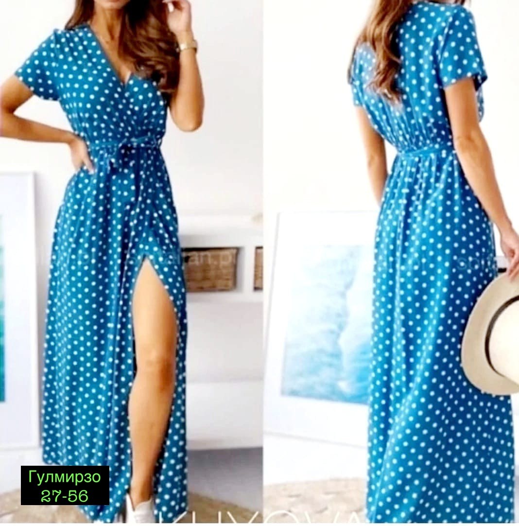 платье и туника,малена платье в горошек,длинное платье в горошек,платье женское в горошек,платье летнее женское