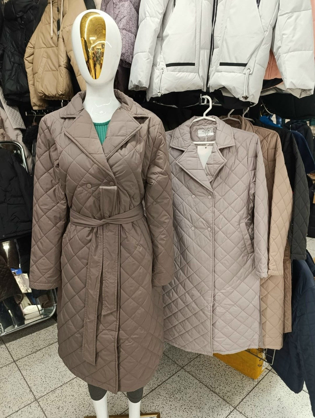 женское стеганое пальто,стеганое пальто,пальто женское демисезонное стеганое,пальто осеннее стеганое gilie_store,полупальто стеганое