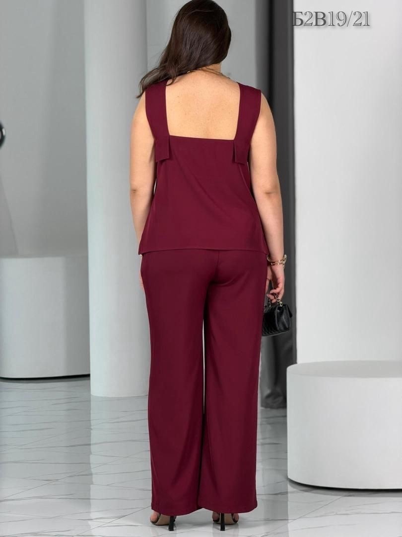 брючный костюм svetlana-style 2026 бордовый,брючный комплект nikva 725-2 бордо,костюм брючный 725-2 nikva,брюки, жакет, топ svetlana-style 2026 бордовый,брючный костюм svetlana-style 2026 бордовый раз