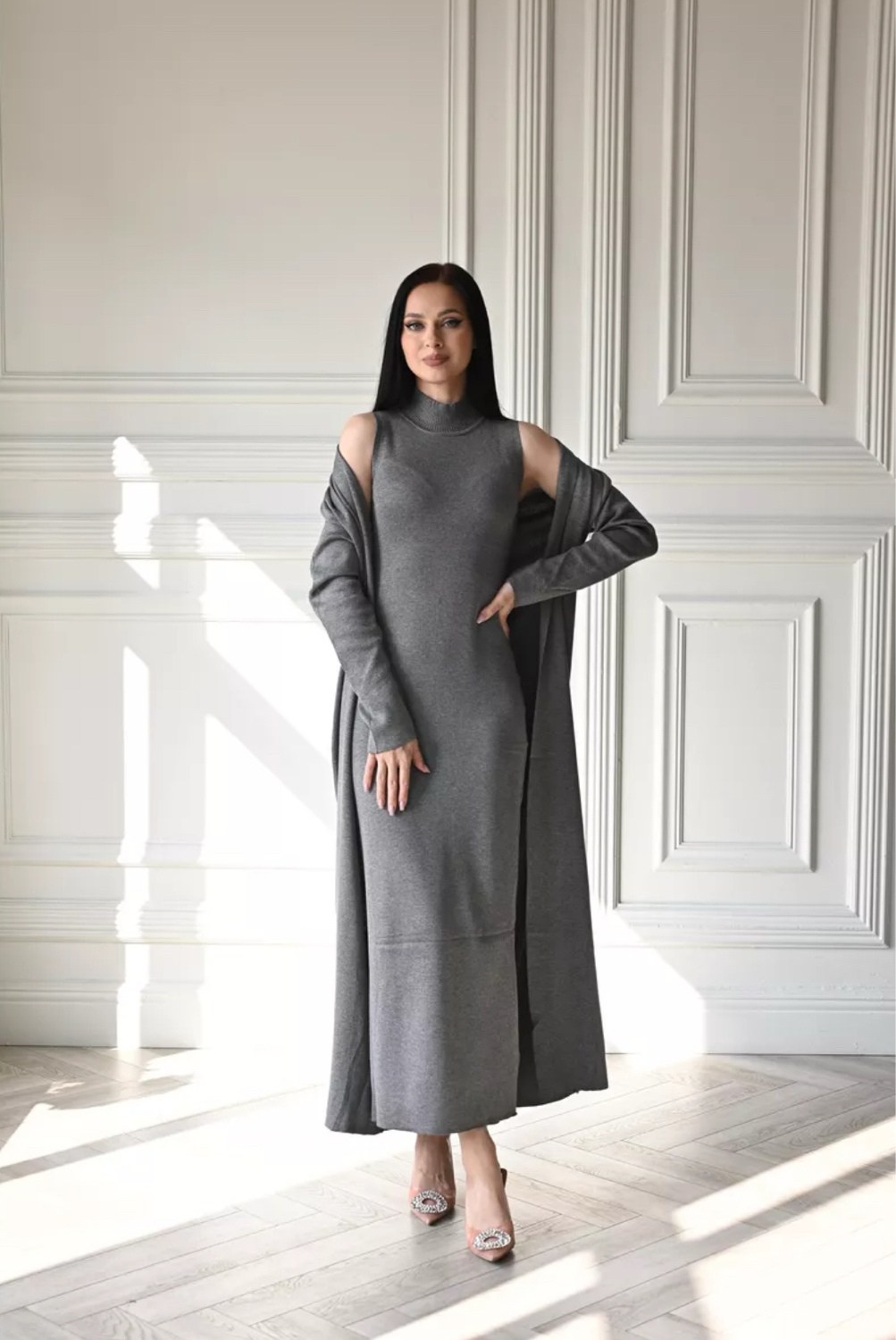 пальто модное,оверсайз платье,стиль оверсайз,платье теплое оверсайз,комплект кардиган