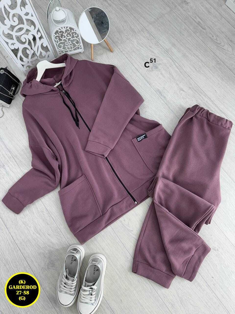 костюм женский на флисе,толстовка футер 3-х нитка с начесом,cпортивный костюм больших размеров,толстовка на молнии из футера 3х нит.начес глициния,толстовка сиреневый