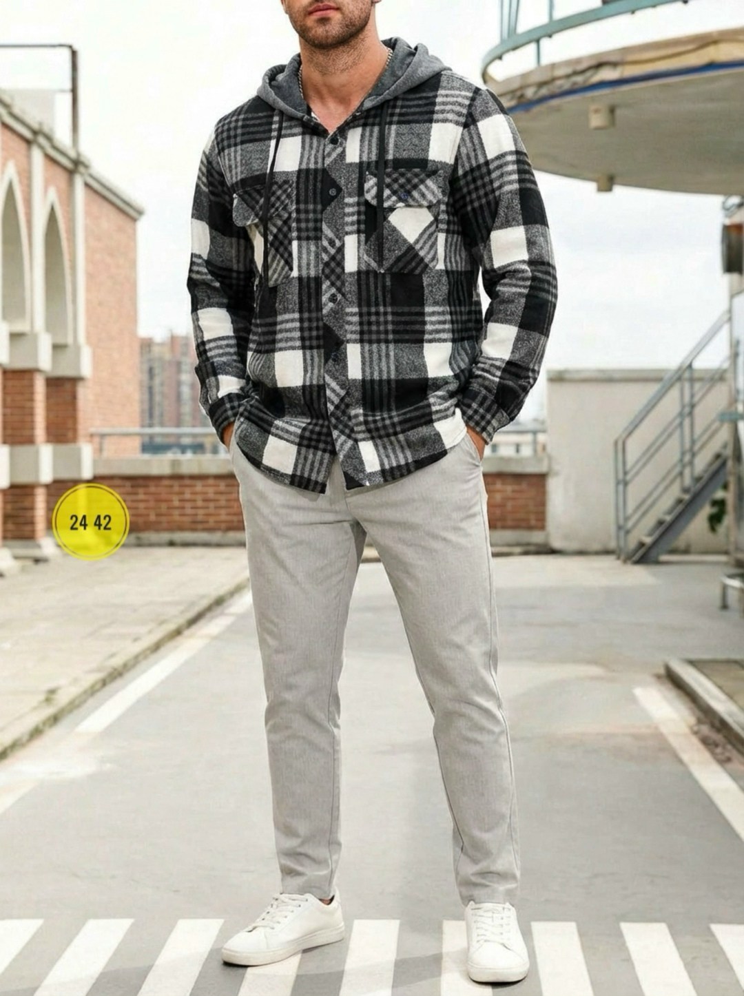 клетчатая куртка,рубашка с капюшоном мужская,куртка в клетку,рубашка с капюшоном,теплая рубашка