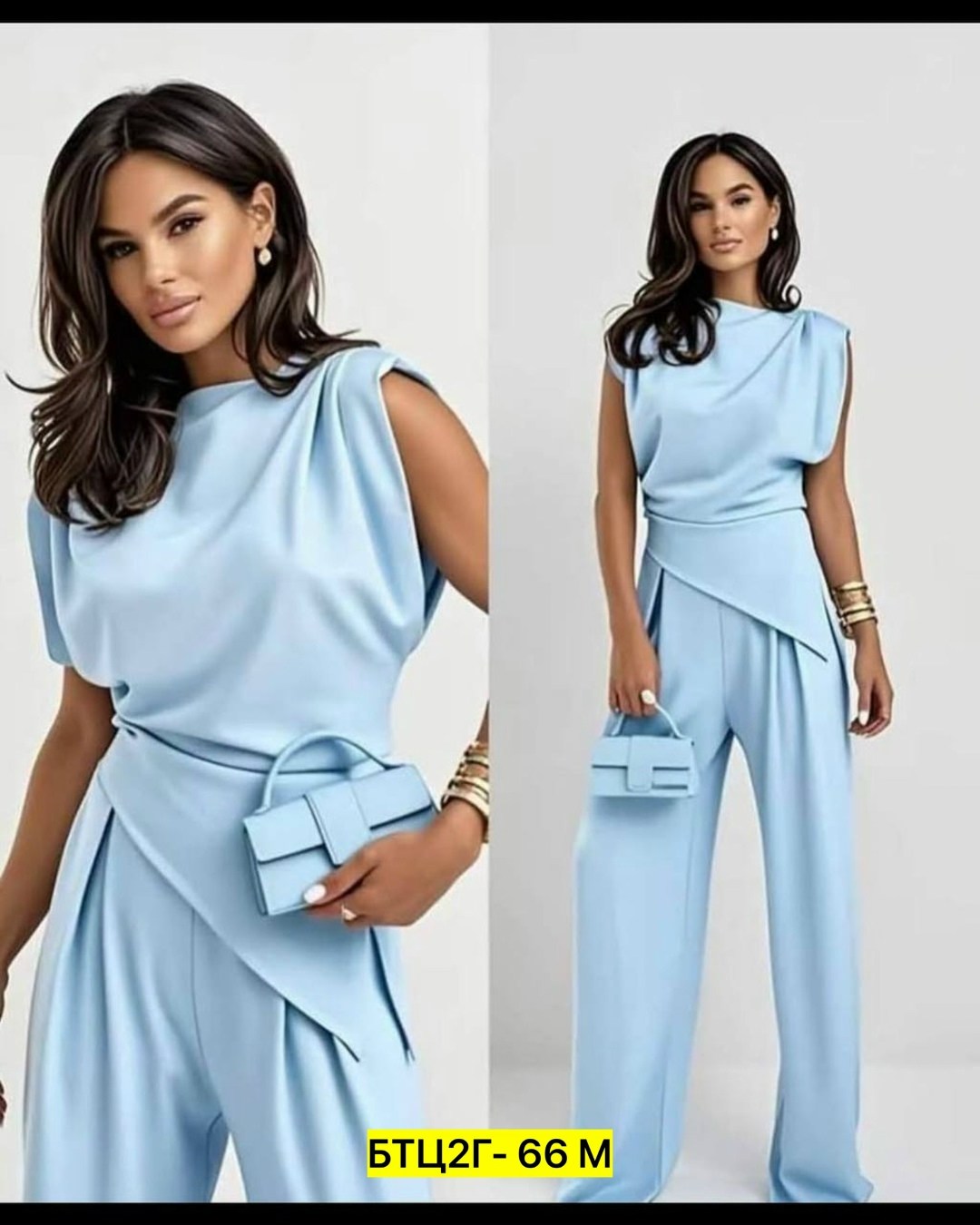 костюм брючный вечерний с драпировкой,вечерние брючные костюмы,жилет с круглым вырезом и костюм с широкими брюками,брючный костюм,женский брючный костюм