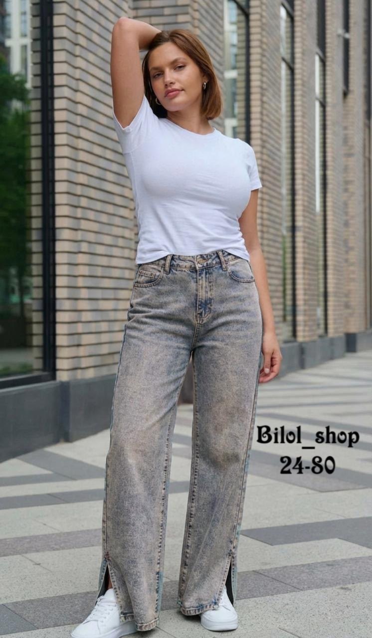 широкие джинсы,женские джинсы,джинсы женские широкие,джинсы клеш с высокой посадкой vailo,джинсы с разрезом