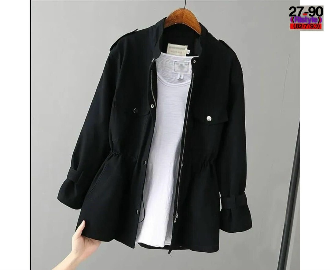 плащ женский черный,женская куртка,куртка стильная,куртка средней длины,повседневная куртка