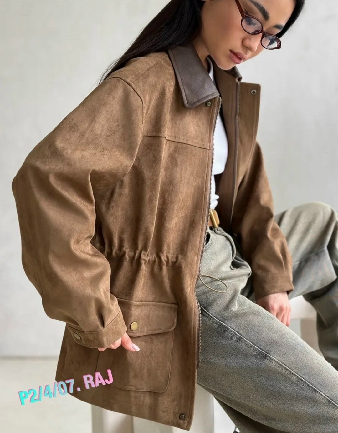 куртка рабочего тренд замшевая tinaria 313880037,куртка рабочего тренд замшевая tinaria,замшевая куртка,куртка замшевая с кожаным воротником,куртка замшевая женская