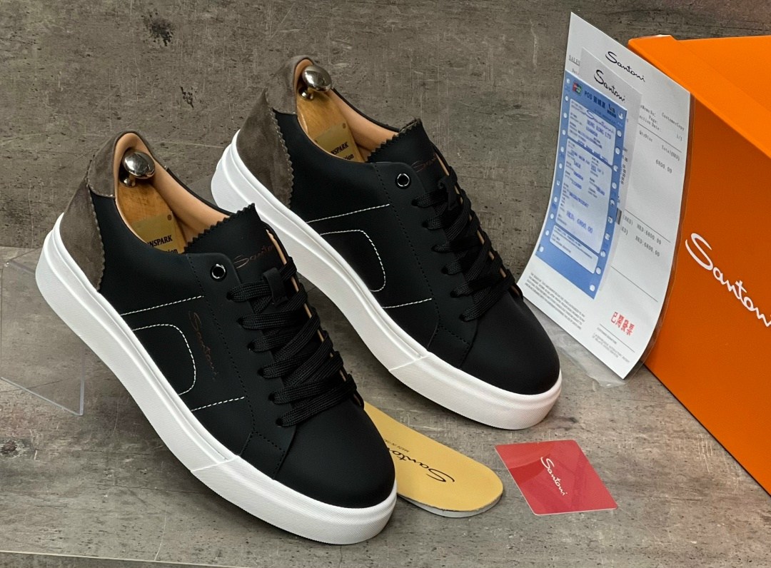 мужские кеды,кеды мужские santoni,кеды мужские кожаные,,кеды мужские кожаные santoni черные premium