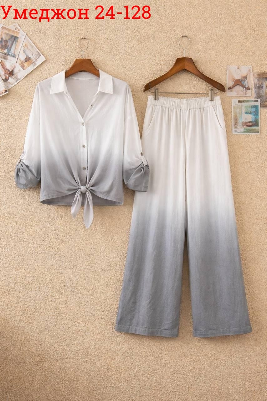 костюм женский,женские брючные костюмы,шифоновая рубашка,брюки комплект,комплект одежды женские