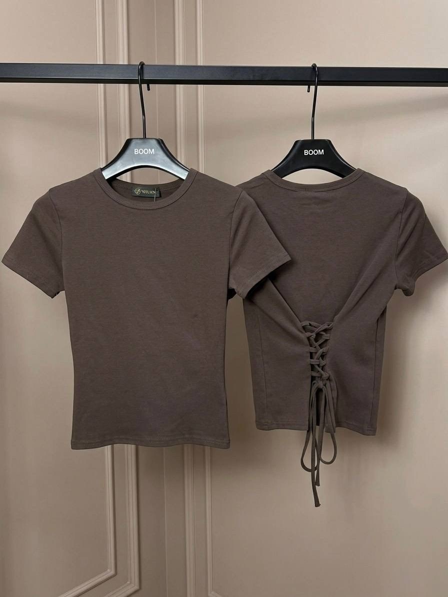 футболки женская,футболки модные,футболка с завязками,футболки для женщин,летние футболки