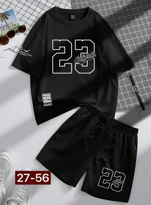 мужской повседневный спортивный костюм,спортивный костюм мужской летний,мужские спортивные шорты,модная ,костюм спортивный мужской