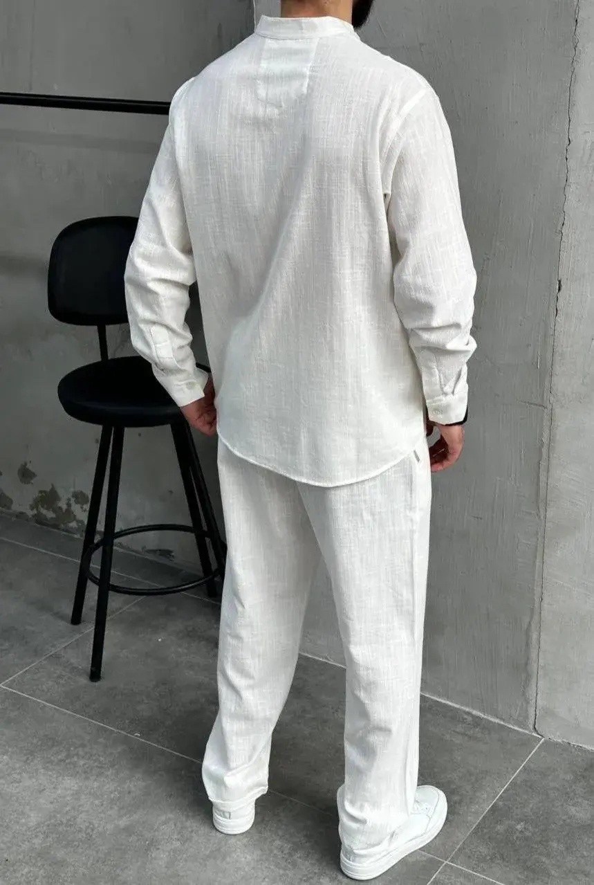 летний мужской льняной костюм,костюм летний льняной брюки и рубашка,льняной мужской костюм,костюм брючный с рубашкой,мужские костюмы из льна