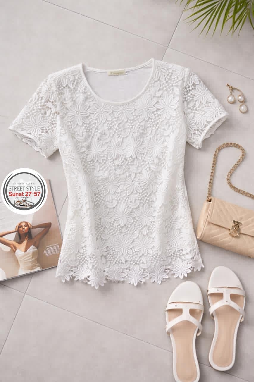 блузка с кружевами,футболка кружевная,летняя блузка,кружевная блузка,блузка модная