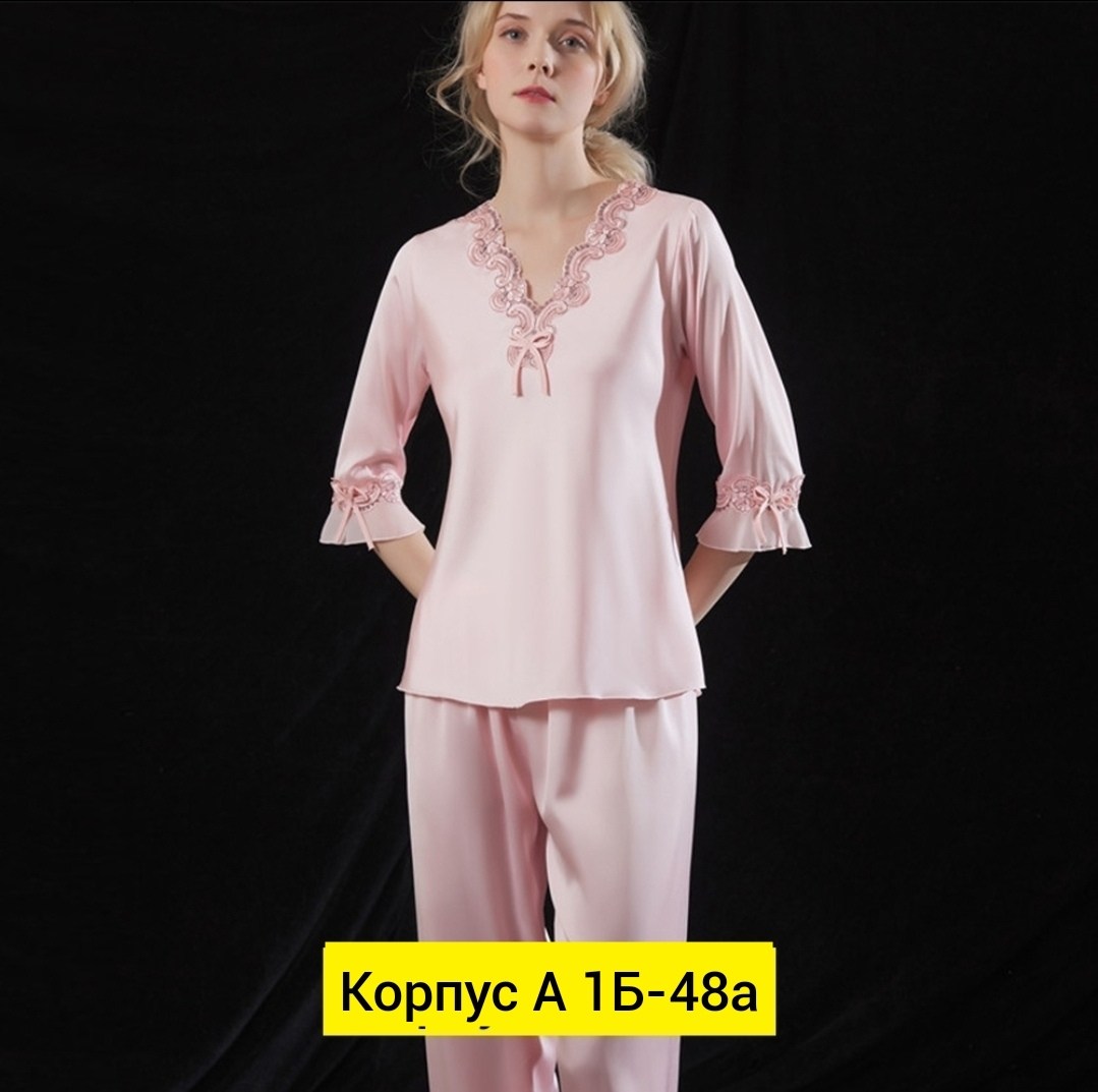 пижама из сатина женская,женские пижамные комплекты,комплект пижама,домашняя одежда пижама,женская пижама полиэстер рукав комплект шелк розовый
