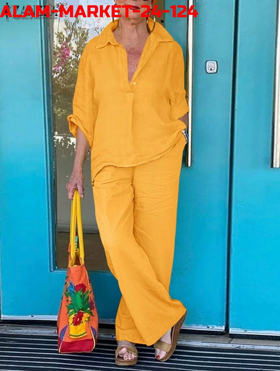 брючный костюм из льна женский,льняной костюм женский летний брючный,женский комплект из двух предметов из хлопка и льна большого размера,женский хлопок льняной костюм длинным рукавом рубашка свободно