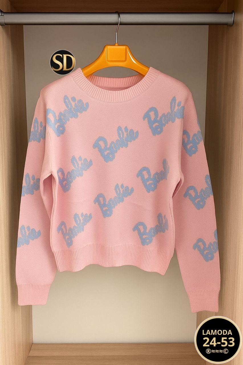 кофта женская,свитер женский,свитер оверсайз вязаный barbie lucky fashion,свитер кофта,свитер оверсайз вязаный barbie