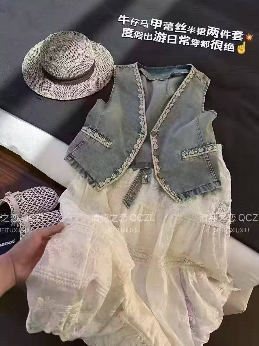 джинсовый жилет с кружевом,джинсовая жилетка с кружевом,джинсовый жилет,джинсовая жилетка,женский джинсовый жилет