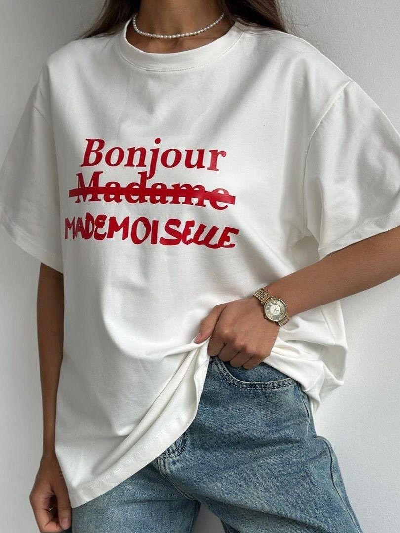 футболки женская,стильная футболка с принтом,стильная футболка,футболка la vie est belle,футболке