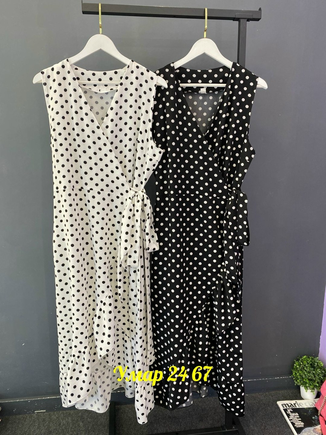 платье женской,платье сарафан,платье большие размеры,платье на запах в горох,сарафан женский