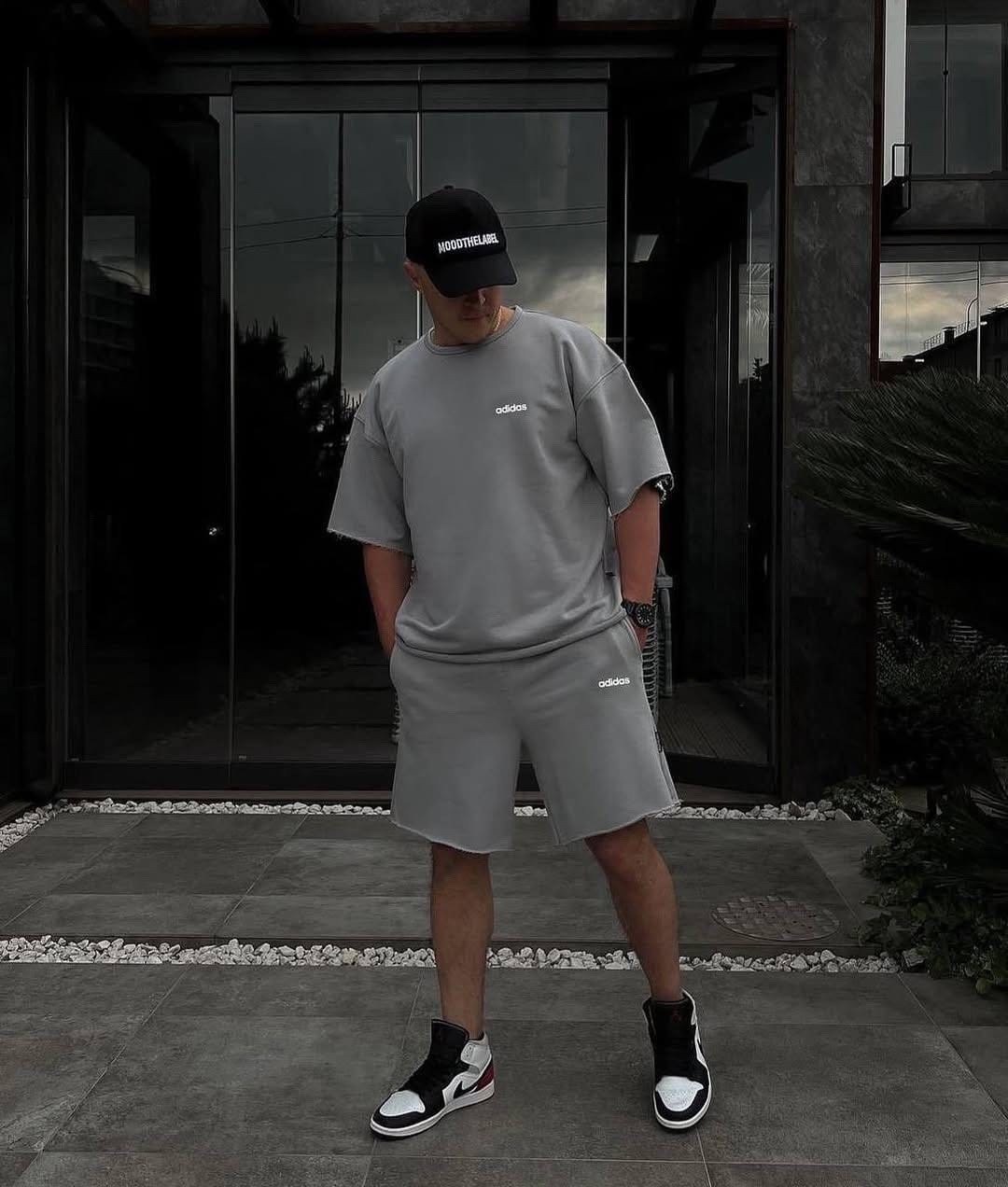 костюм мужской с шортами спортивный,костюм с шортам,мужской костюм с шортами,костюм оверсайз
