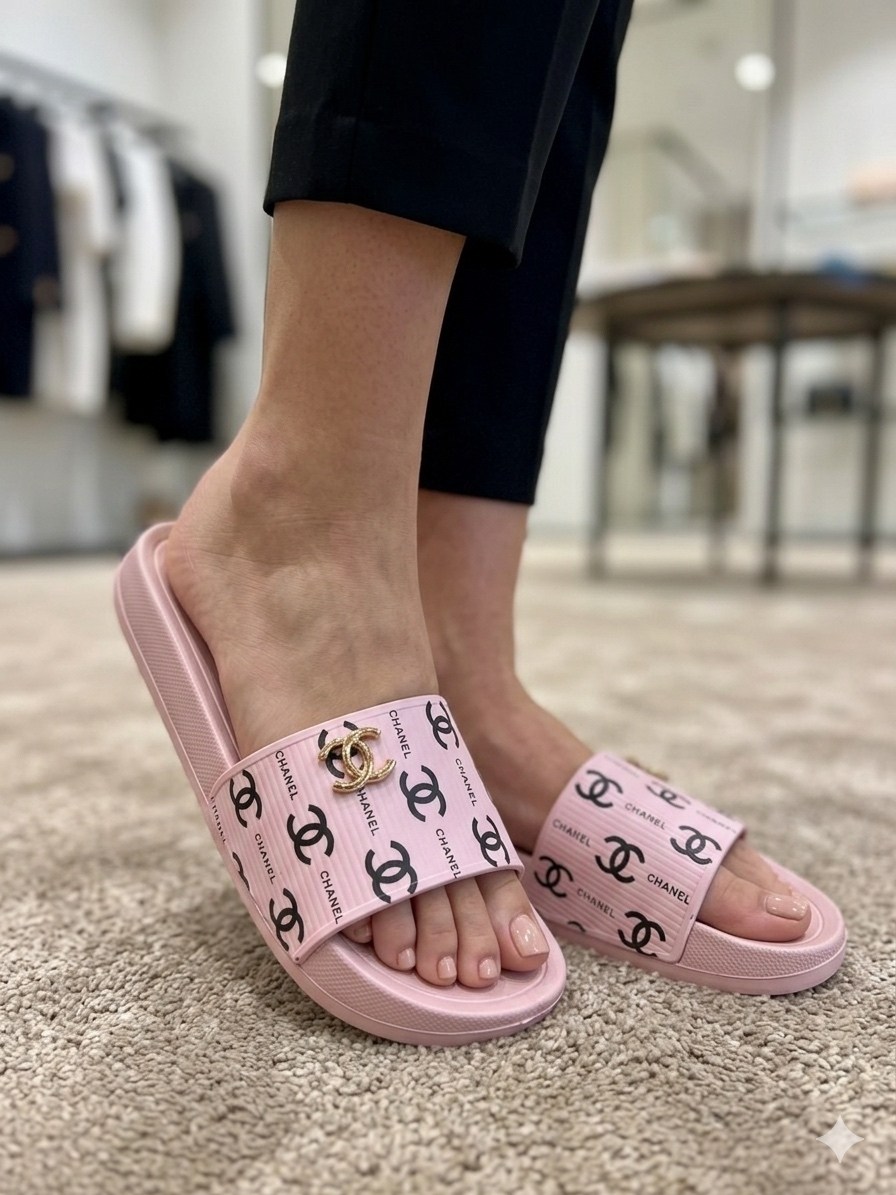 шлепанцы chanel,,тапочки chanel,модные тапочки,тапочки для женщин в стиле chanel