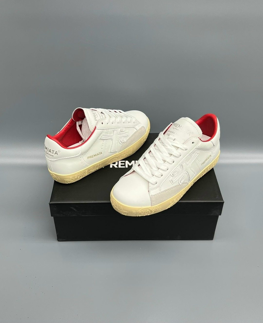 кроссовки premiata,кроссовки мужские premiata,кожаные низкие кеды steve premiata,кеды premiata,белые мужские кеды premiata