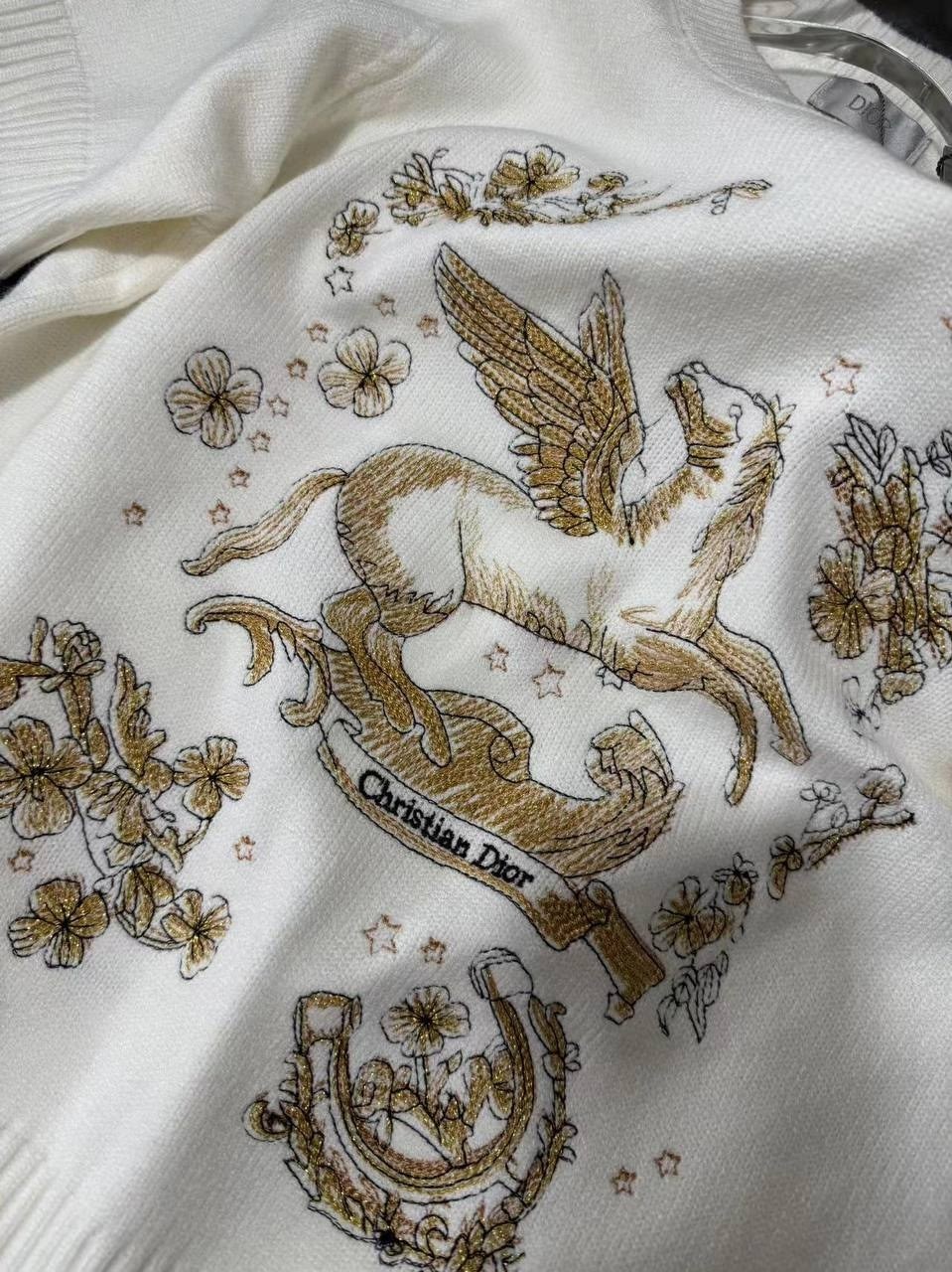 женская кофта,свитер с вышивкой,кофта женская диор,свитера женские,женские джемпера