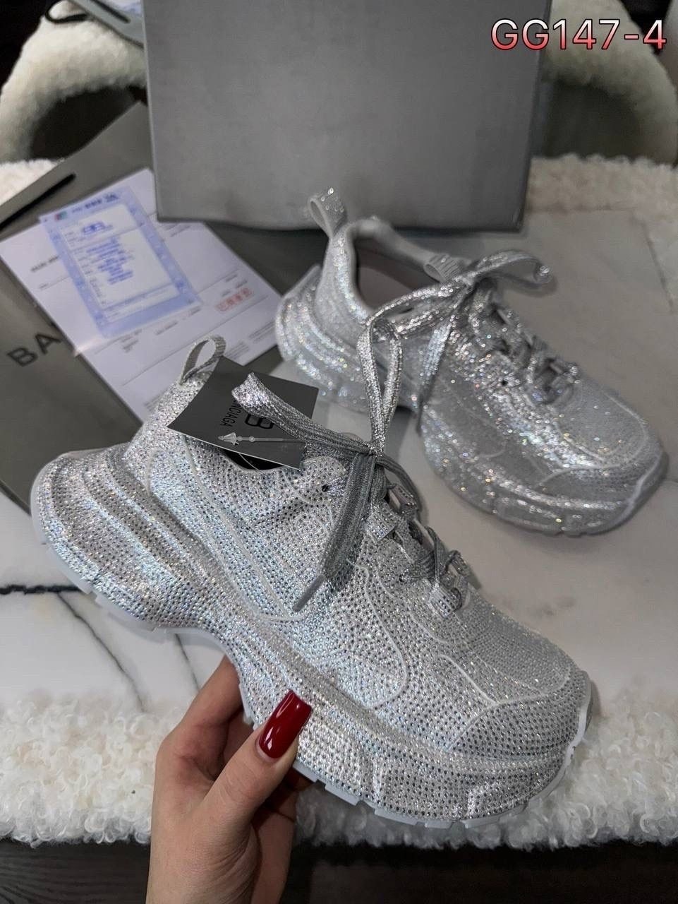 кроссовки balenciaga женские,,кроссовки женские со стразами,женские кроссовки balenciaga блестящие со стразами,кроссовки баленсиага