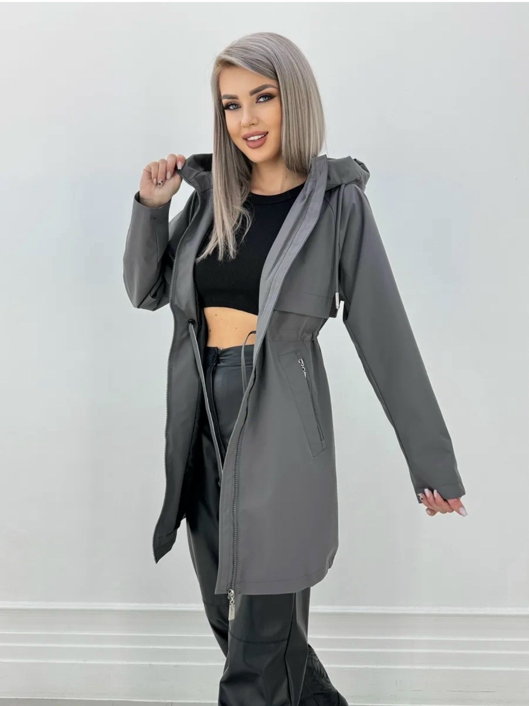 ветровка женская удлиненная с капюшоном,ветровка с капюшоном удлиненная,демисезонная одежда,ветровка женская,куртка демисезонная