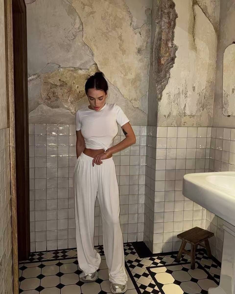 костюм с кроп топом,костюм с брюками,костюм стильный,костюм женский,костюм трикотажный