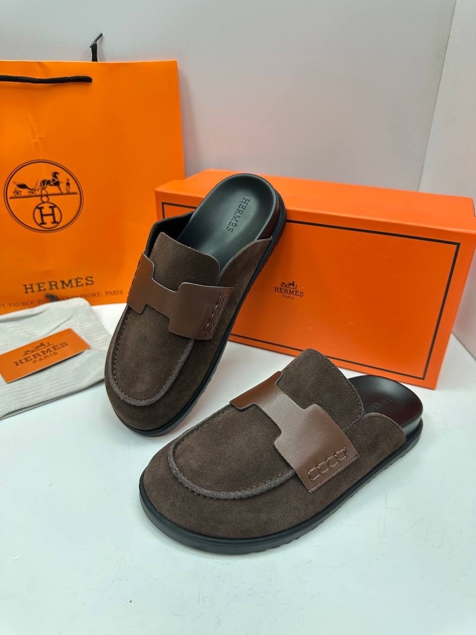 мюли hermes,мюли hermes черные,,hermes шлепанцы, hermes