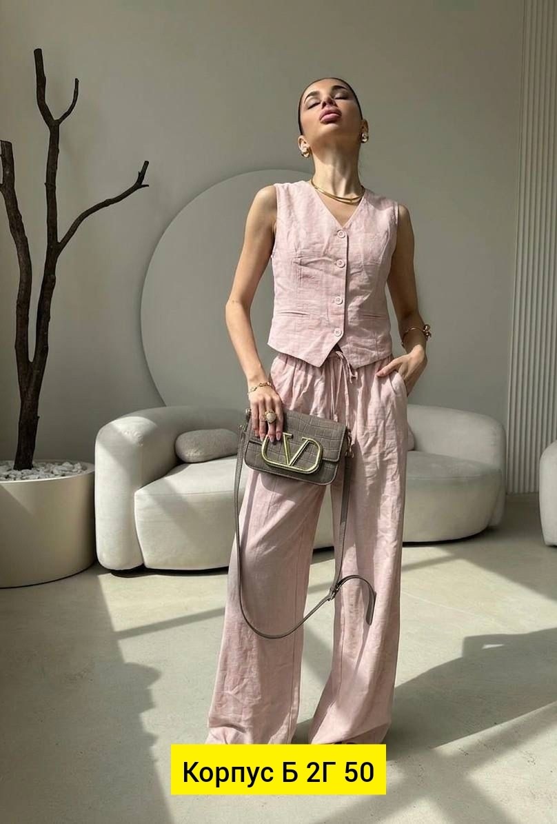 костюм женский лен,брючный костюм из льна,брючный костюм женский льняной,брючный костюм с жилетом,брючный костюм