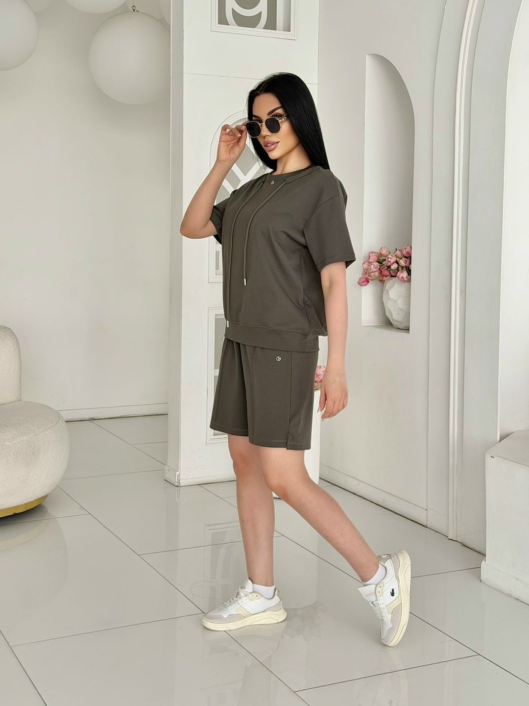 костюм повседневный,трикотажные костюмы,костюм с шортам,костюм летний с шортами,женский костюм шорты