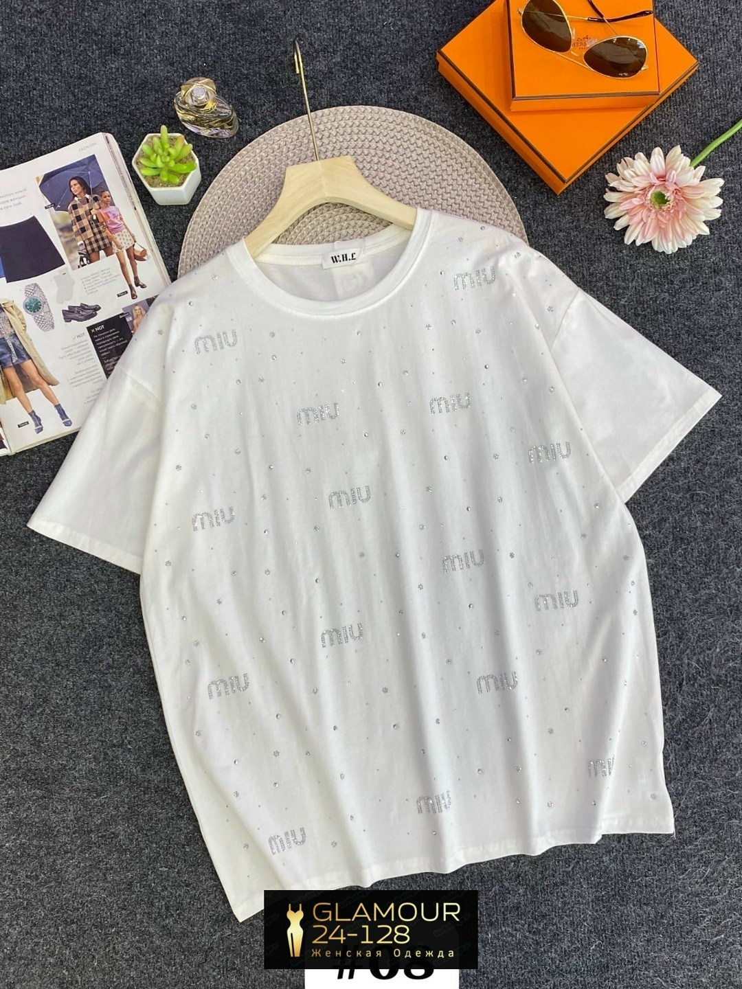 футболки женская,футболка со стразами,футболка miu miu лето,футболка miu miu