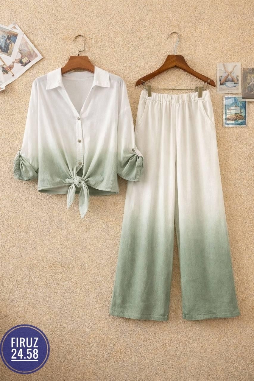 женские брючные костюмы,модные наряды,шифоновая рубашка,брюки комплект