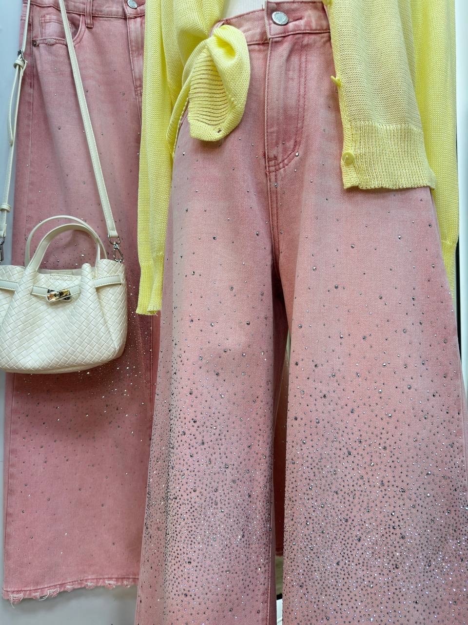 розовые джинсы,женские джинсы,широкие джинсы,стильные джинсы,штаны джинсы