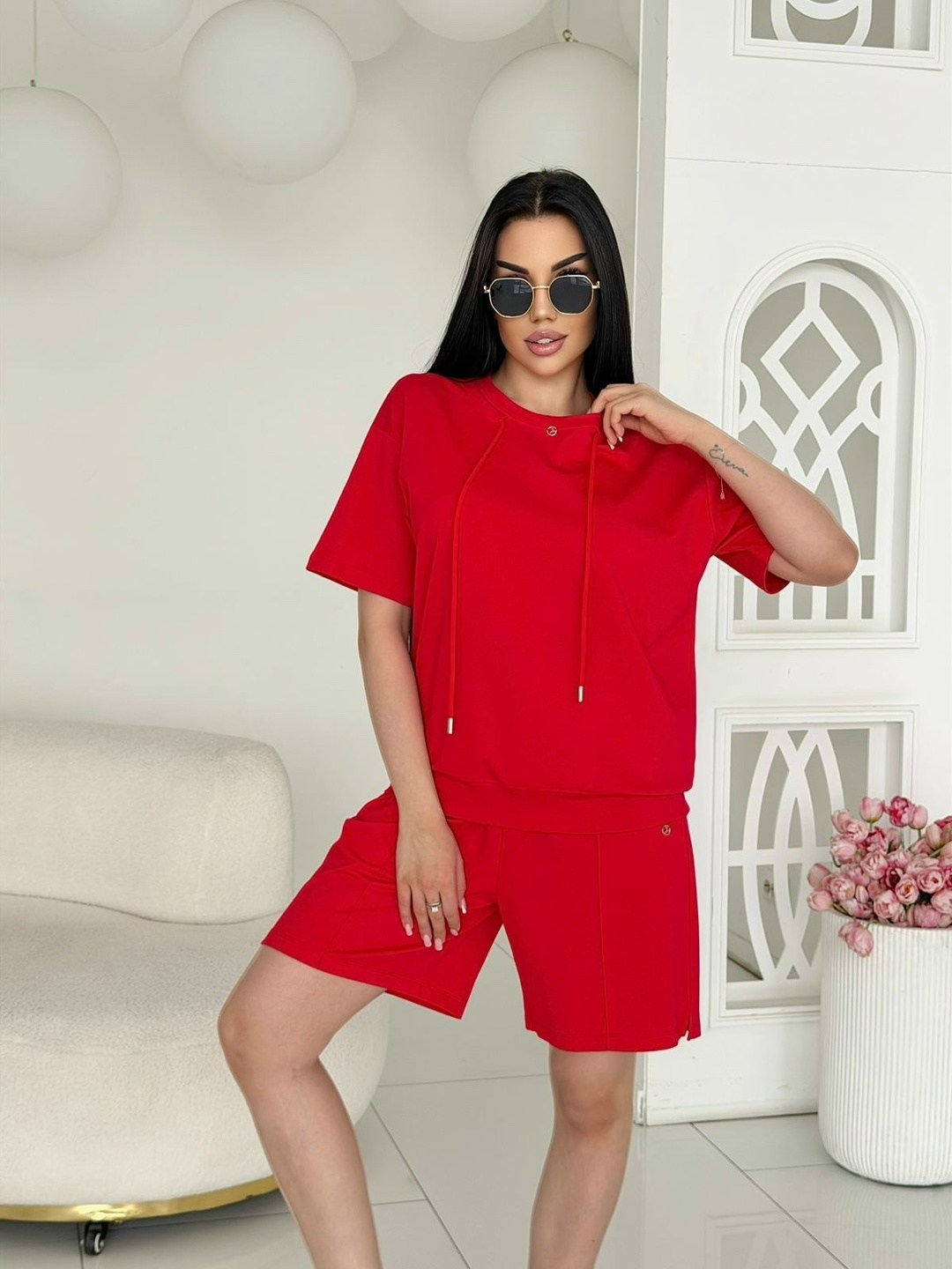 женский костюм с шортами,костюм летний женский с шортами,костюм женский,трикотажный костюм с шортами,костюм женский с шортами летний трикотажный